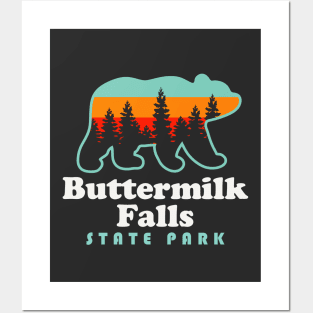 Buttermilk Falls State Park Ithaca New York Bear Posters and Art